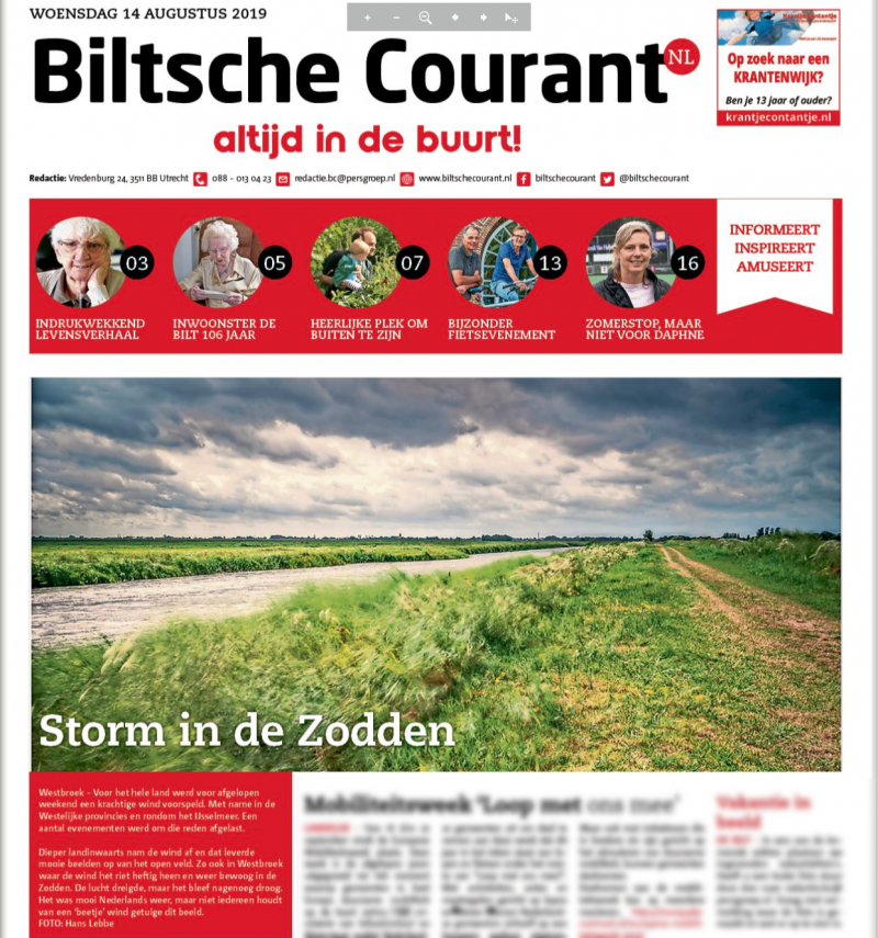 Biltsche Courant De Zodden Cover Storm